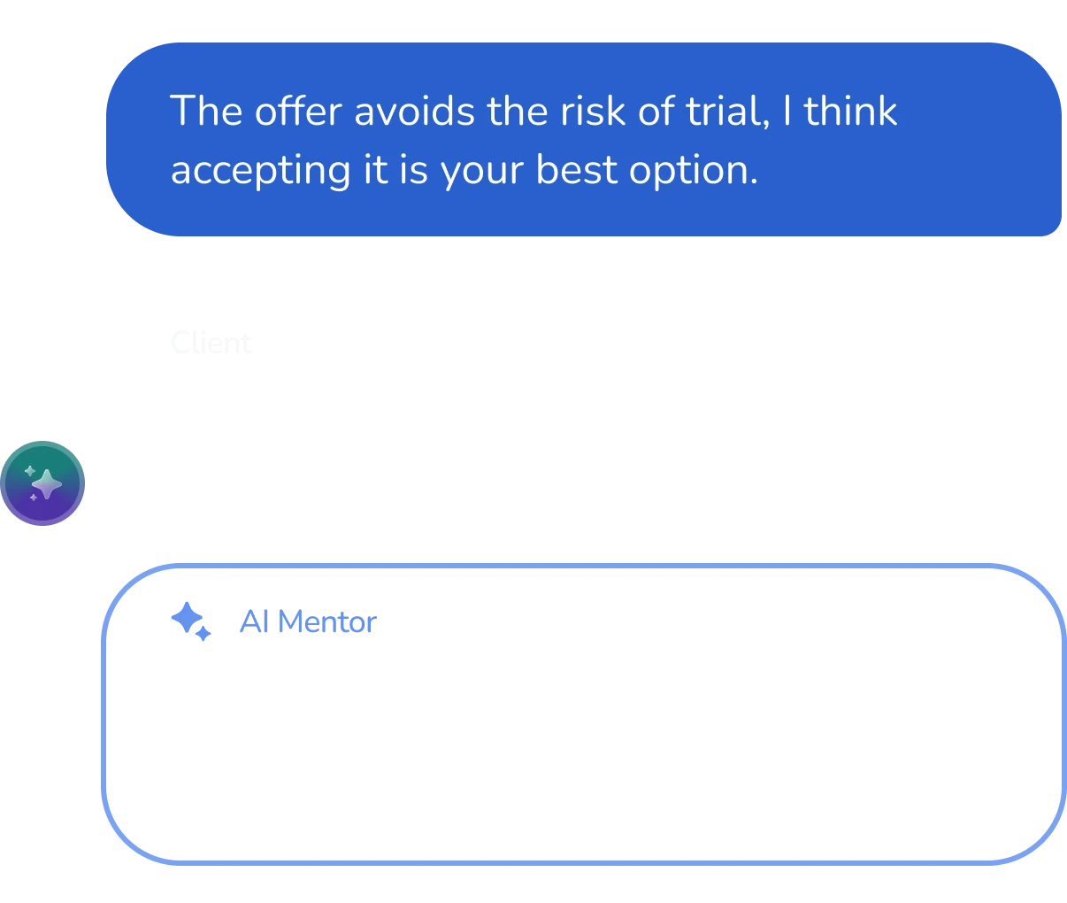 Practice conversation with guidance from the AI Mentor